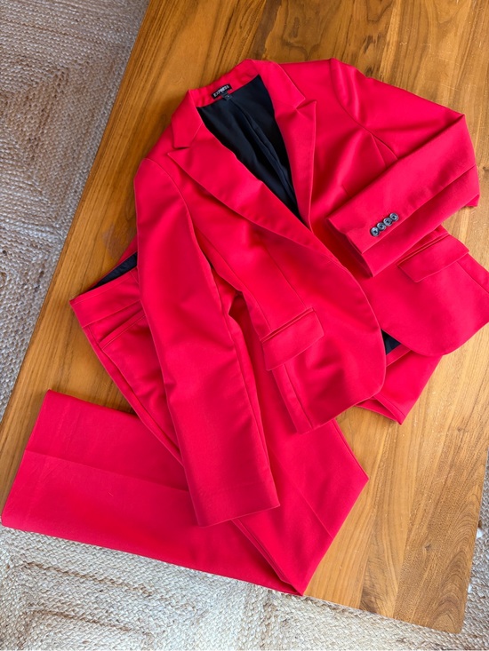 Express Jackets & Blazers - Striking Red Express Matching Suit 6